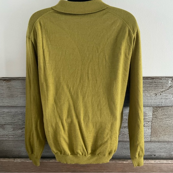 Linea Uomo moss green wool blend sweater size XXL (H1) - Picture 4 of 5